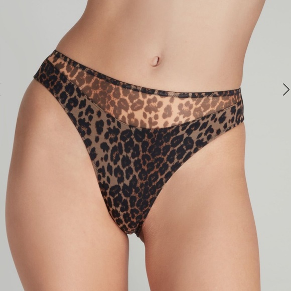Agent provocateur high leg briefs leopard size 3 - Picture 1 of 4